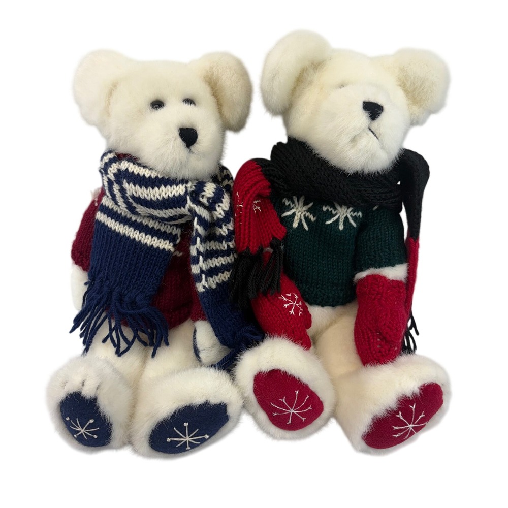 Vintage Boyd's Bears Jointed Plush Teddy Bears Christmas Holiday Sergei Bearskov